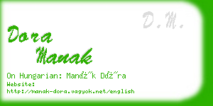 dora manak business card